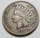 1909 INDIAN HEAD CENT,MOST OF LIBERTY, VERY NICE TOUGHER COIN!!!!(A7)