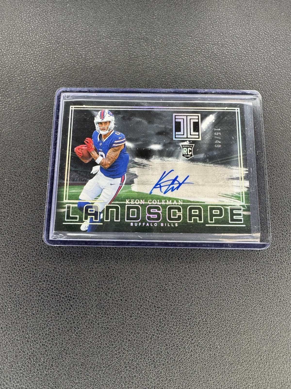 Keon Coleman Panini Impeccable Rookie Landscape Autographs #RLAKCN Base