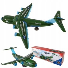 Interactive Passenger Transport Plane Toy for Kids  Lights Sounds  Obstacle