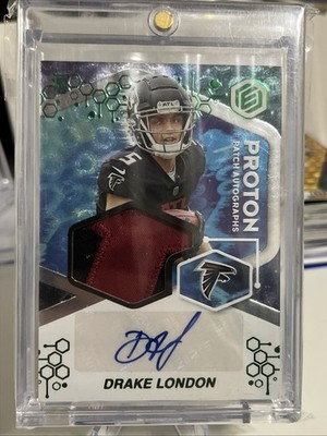 2022 Panini Elements Football Drake London Proton Patch Autograph /5