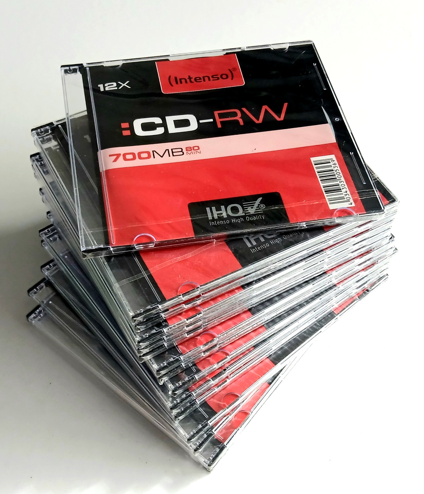 CD-RW 700 Mo 12x 80 min Imation Lot de 15 Slim Case