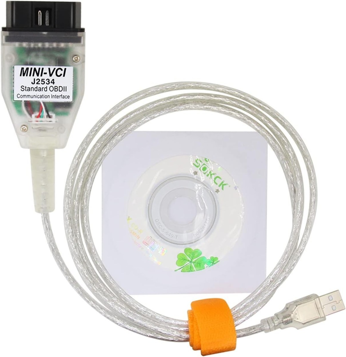 Mini VCI J2534 OBD2 Cable for Toyota Lexus Scion TIS Techstream