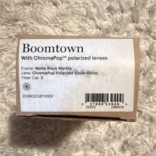 Smith Boomtown ChromaPop Polarized Cycling Sunglasses Matte Black Marble Violet