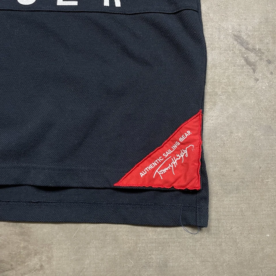 Chaqueta Tommy Hilfiger XL Vintage 00s Y2k Equipo de Vela Ropa de Calle 1/4 Cremallera Abrigo Foto 3 de 4