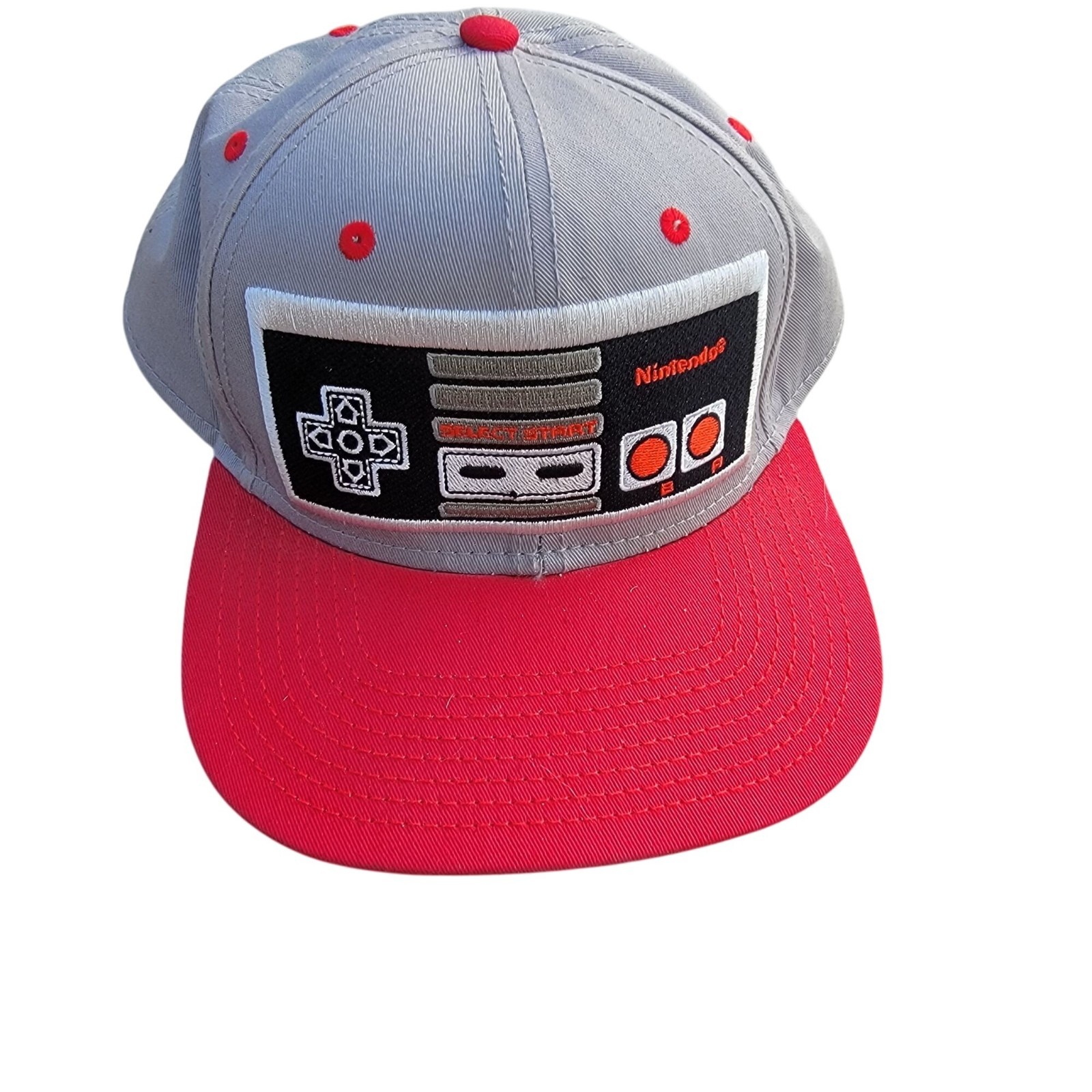 Nintendo Controller Baseball Cap Adjustable Gray … - image 1