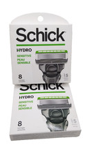 2X Schick Hydro Sensitive 8 Refill 5 Blades TOTAL 16 Cartridges NEW IN BOX