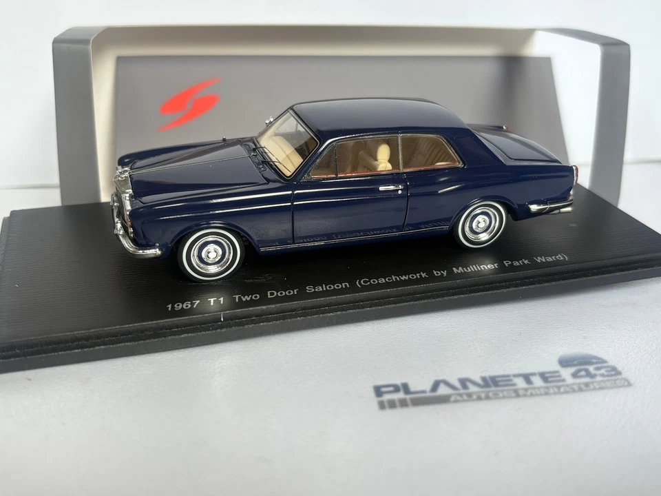SPARK 1967 BENTLEY T1 TWO DOOR SALOON COACHWORK BY MULLINER PARK WARD  1/43 - Photo 3/3