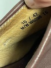 BORN Brown LEATHER Wedge MULES Clogs Slip On Heels Comfortable Sz 10 — photo 10