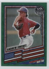 2026 Panini Stars & Stripes Prizm Green Scope 3/99 Andrew Jimenez #146 rw6