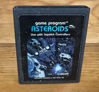 Asteroids Atari 2600 Game Program CX649 Cartridge Original 1981 Joystick Game