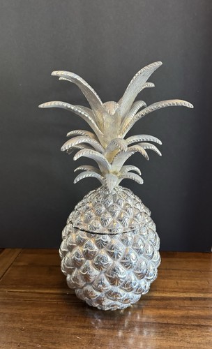 Lunt Silversmiths Silver Plated Pineapple Ice Bucket Storage Jar Container - Afbeelding 3 van 9
