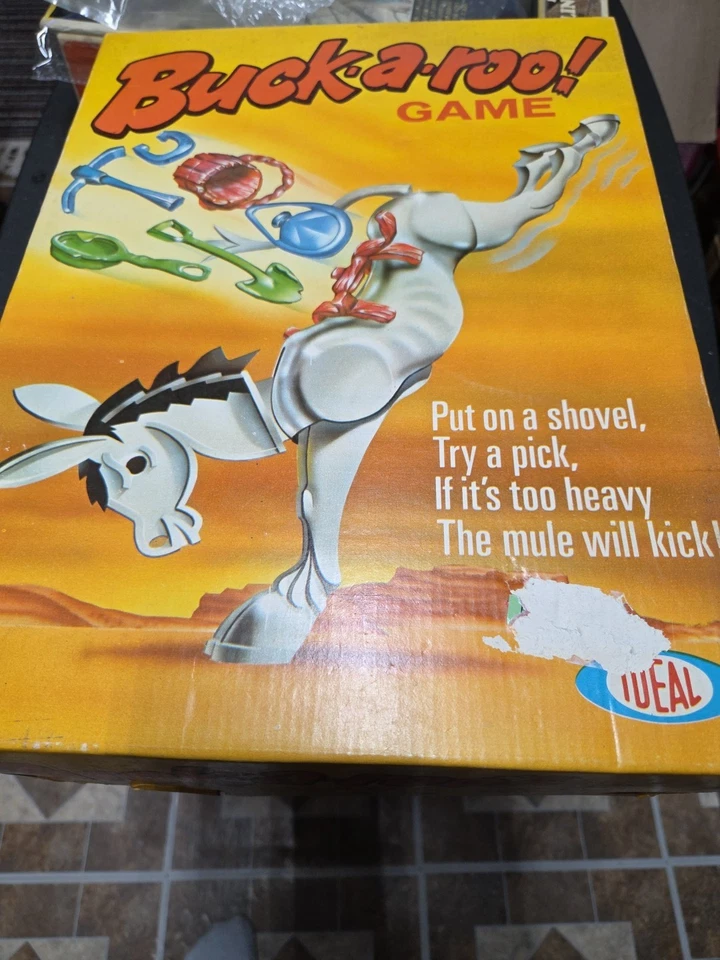 Vintage 1970 "Buck-A-Roo" Game / Rare IDEAL Toy Corp. Game No. 2354-9 Excellent - Image 2 of 4