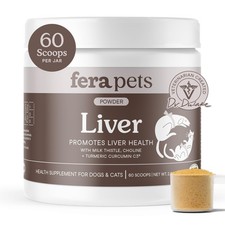Liver for Dogs  Cats with Milk Thistle, Choline  Turmeric - Organic - Enhan...