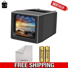 Effortless Viewing with Portable 35mm Slide Viewer - 2 AA Batteries Included