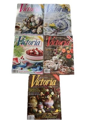 Victoria Bliss Magazines Lot of 5 (March-October 2019 Decorating Traveling Women