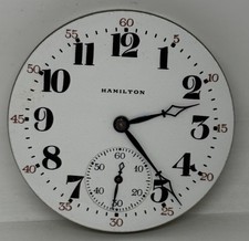 Hamilton 956 Pocket Watch Movement Lancaster PA / 17 Jewels 16s 1924 USA Runs