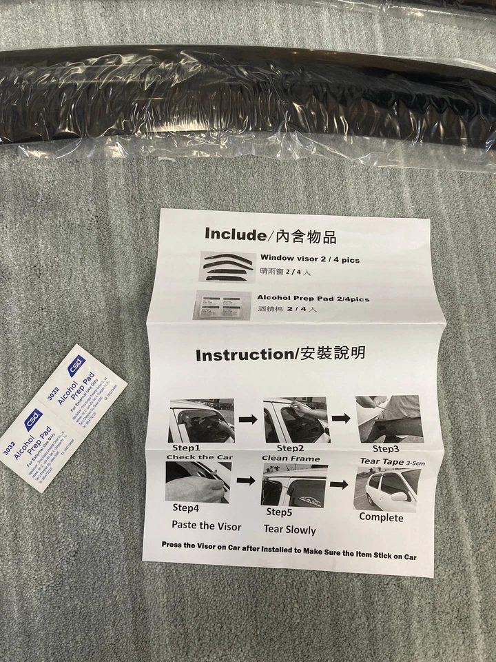 Deflectores de lluvia ventana Subaru WRX 2022-2025. Nunca ha sido usado.  Foto 2 de 2