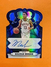 2017-18 Crown Royale Blue Autograph Malcolm Brogdon #CA-MBG Milwaukee Bucks /25