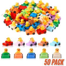 50 PCS Jeep Resin Ducks in Bulk Assorted Duckies for Ducking Cruise Duck Small