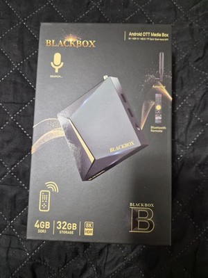BLACKBOX B Android 14 Media Box 8K HDR 32GB Bluetooth Remote Wi-Fi Ethernet HDMI