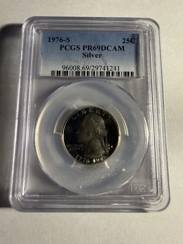 1976 S Silver Proof Washington Quarter PR69 DCAM PCGS