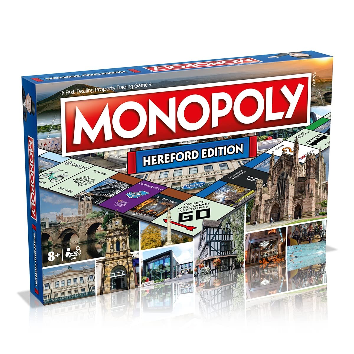 Winning Moves Hereford Monopoly Board Game , Advance to the Bull Statue, the Bla