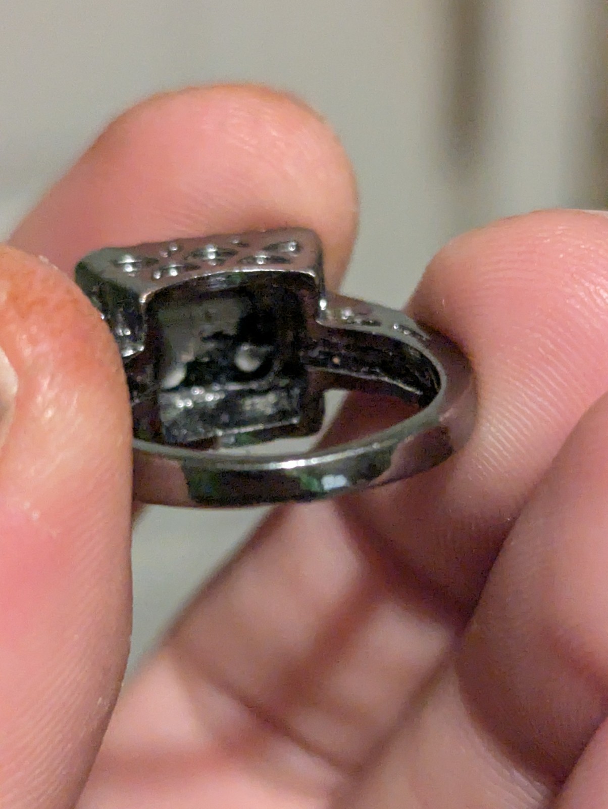 Green Rectangle Cut Ring - image 11