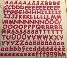CREATIVE MEMORIES LARGE ABC/123 ALPHABET LETTERS; RED 1ST LISTING
