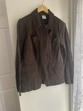 Cabi Olive Military Utility Jacket Women  s Size Medium Collared Academy Blazer