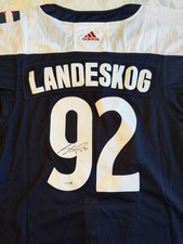 Gabriel Landeskog Autographed Signed Jersey Colorado Avalanche JSA COA