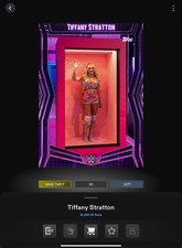 VIDEOGAME Topps WWE Slam 26 - BASE SERIES 1 T7 Purple Lightning TIFFANY STRATTON