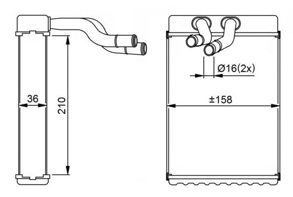 2x ✅Fits NRF 54289 HEAT EXCHANGER, INTERIOR HEATING  ⭐UK Seller⭐