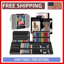 Ultimate 136 PCS Professional Drawing & Sketching Set - Luxurious Art Supplie...