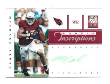 Michael Floyd AUTOGRAPH Green Ink Arizona Cardinals 2012 Elite Inscriptions AUTO