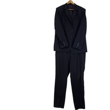 New Topas Collection Men's Suit Size 36 Black Two Piece Tailored Preloved