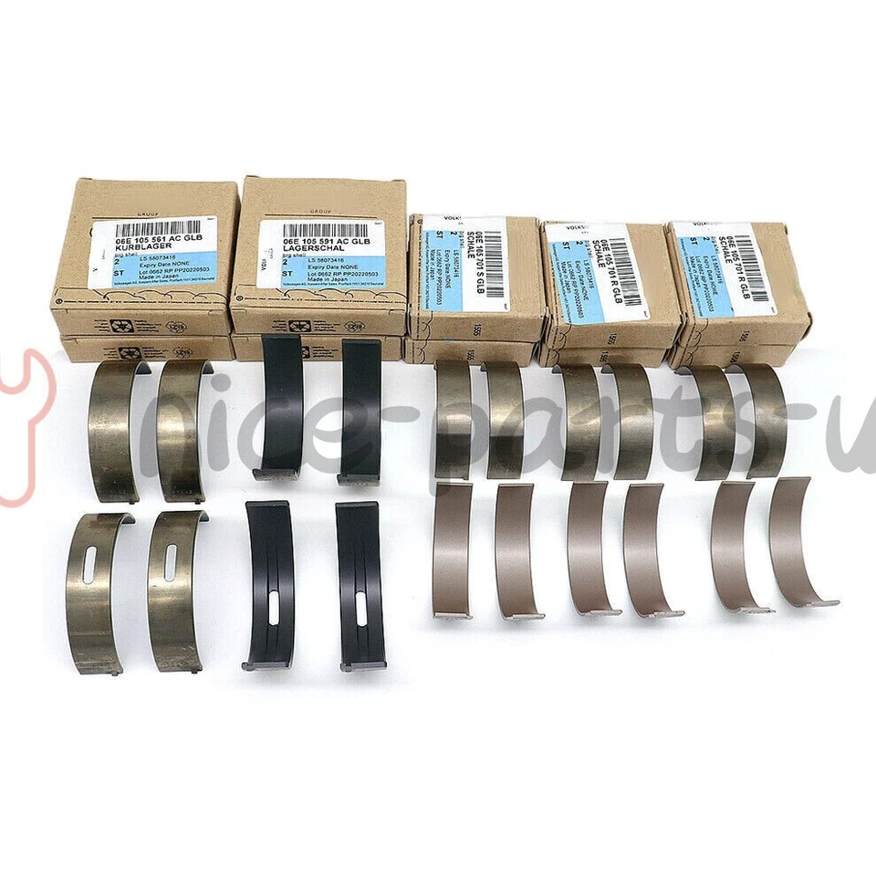 NEW Main Crankshaft + ConRod Bearings Sets 06E105561AC for Audi A6 A8 Q5 Q7 USA - Imagem 2 de 4