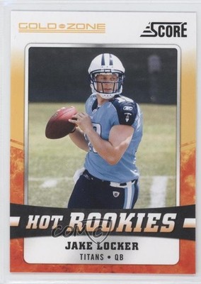 2011 Score Hot Rookies Gold Zone Jake Locker #13 0a9