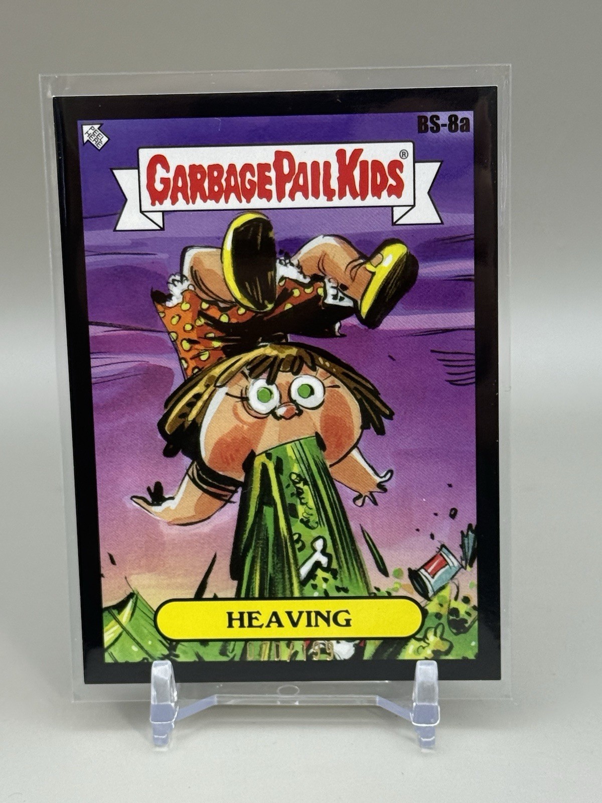 2024 Topps Garbage Pail Kids Green Day BS-8a Heaving /199 Black Card