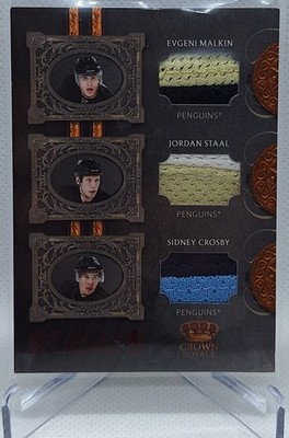2010-11 Panini Crown Royale Royal Lineage Prime MSC Malkin/J. Staal/Crosby 17/50