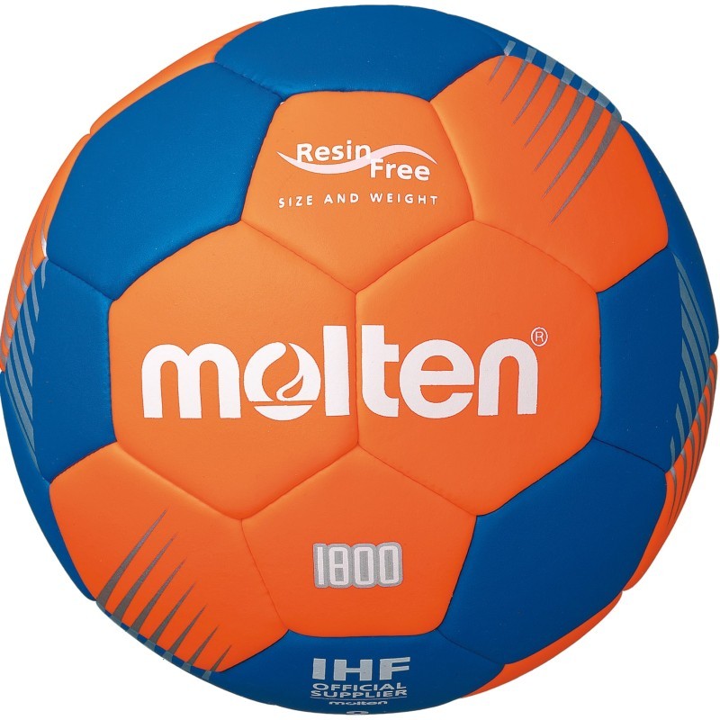 Molten Handball 1800 Trainingsball Harzfrei orange/blau Größe 0