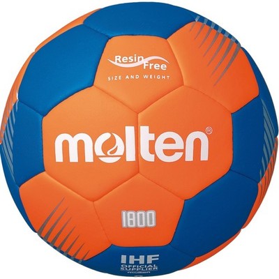 Molten Handball 1800 Trainingsball Harzfrei orange/blau Größe 0