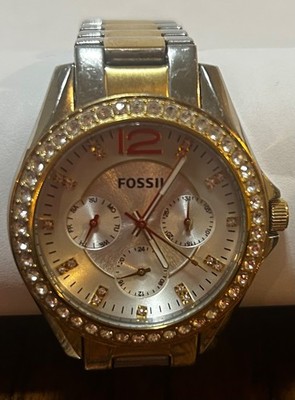 FOSSIL Riley Multi-Function Dial Ladies Watch NEW BATTERY