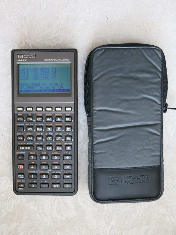 HP 48SX Graphing Calculator with a Case