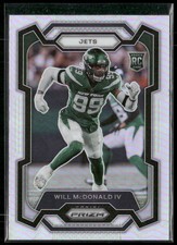 Will McDonald IV 2023 Panini Prizm Silver RC #380 New York Jets