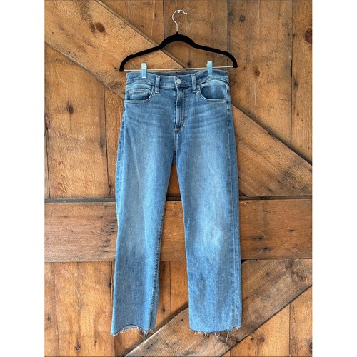 Joes Jeans Light Blue Cropped Bootcut Ankle Jeans Raw Hem High Rise Womens 29