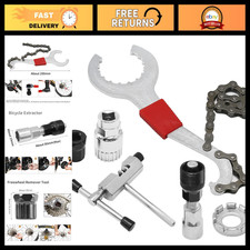 6pcs Multi-Function Bike Repair Tool Kit - 3-in-1 Cassette Remover, Chain Breake