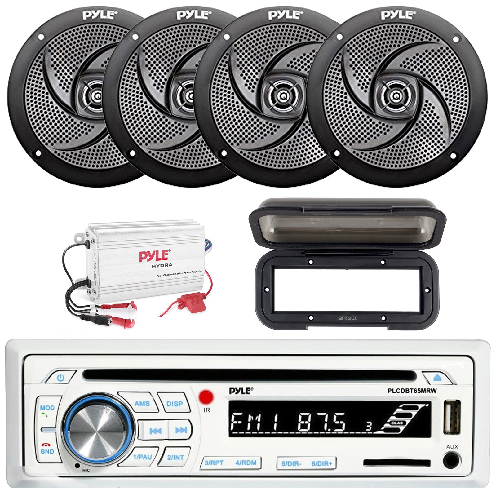 & Bluetooth & Cover 4 Speakers + 800w Amp