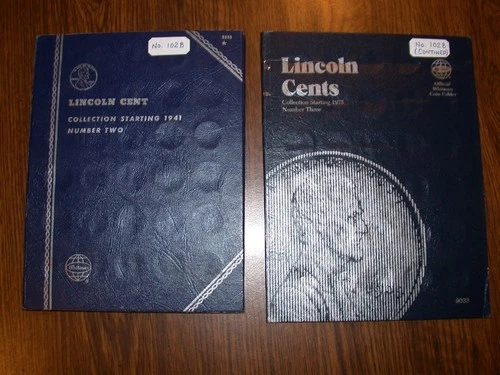 Lincoln Penny Collection/Set (103 Coins) in Whitman Album #9030 & 2nd Folder