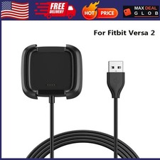 For-Fitbit Versa 2 USB Charger Charging Power Dock Cradle Smart Watch Accessorie