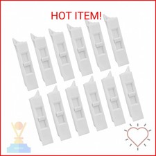12 Pcs Window Tilt Latch Pairs Spring Loaded Sliding Window Latch Lock Snap-in W